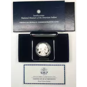 2001-P American Buffalo Proof Silver Dollar w US Mint OGP - Box & COA