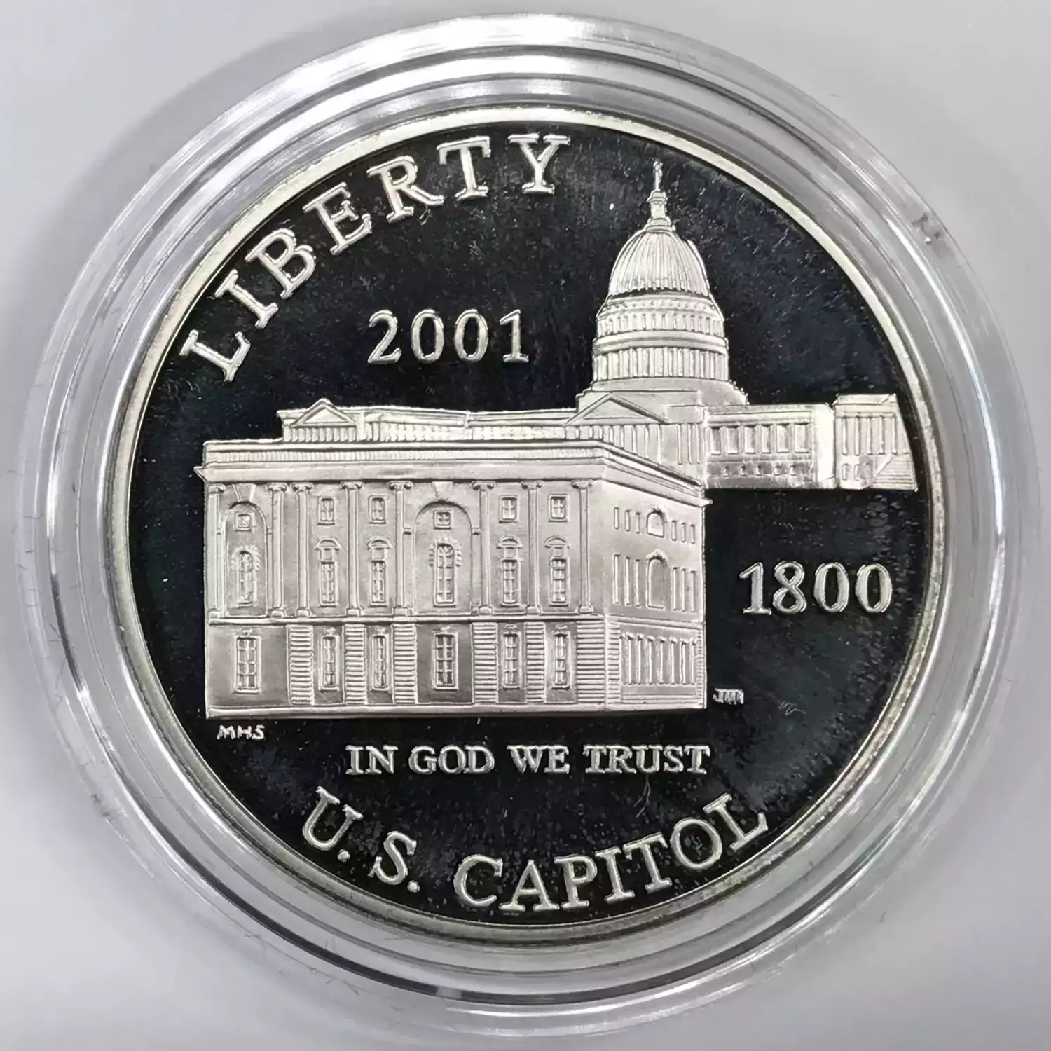 2001-P Capitol Visitor Center Proof Silver Dollar w US Mint OGP - Box & COA (4)