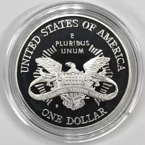 2001-P Capitol Visitor Center Proof Silver Dollar w US Mint OGP - Box & COA (3)