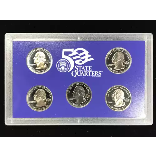 2001-S Clad State Quarters Proof Set w US Mint OGP - Box & COA