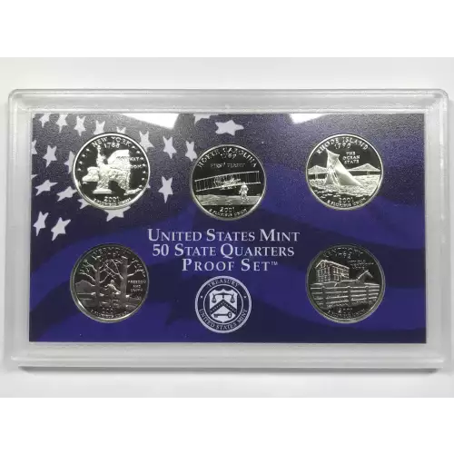 2001 US Mint Proof Set w OGP - Box & COA (5)