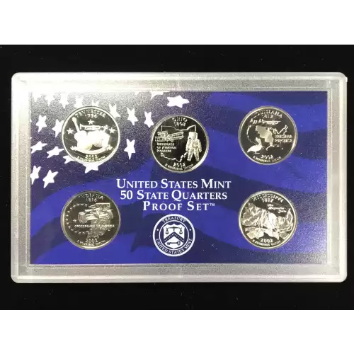 2002-S Clad State Quarters Proof Set w US Mint OGP - Box & COA (3)