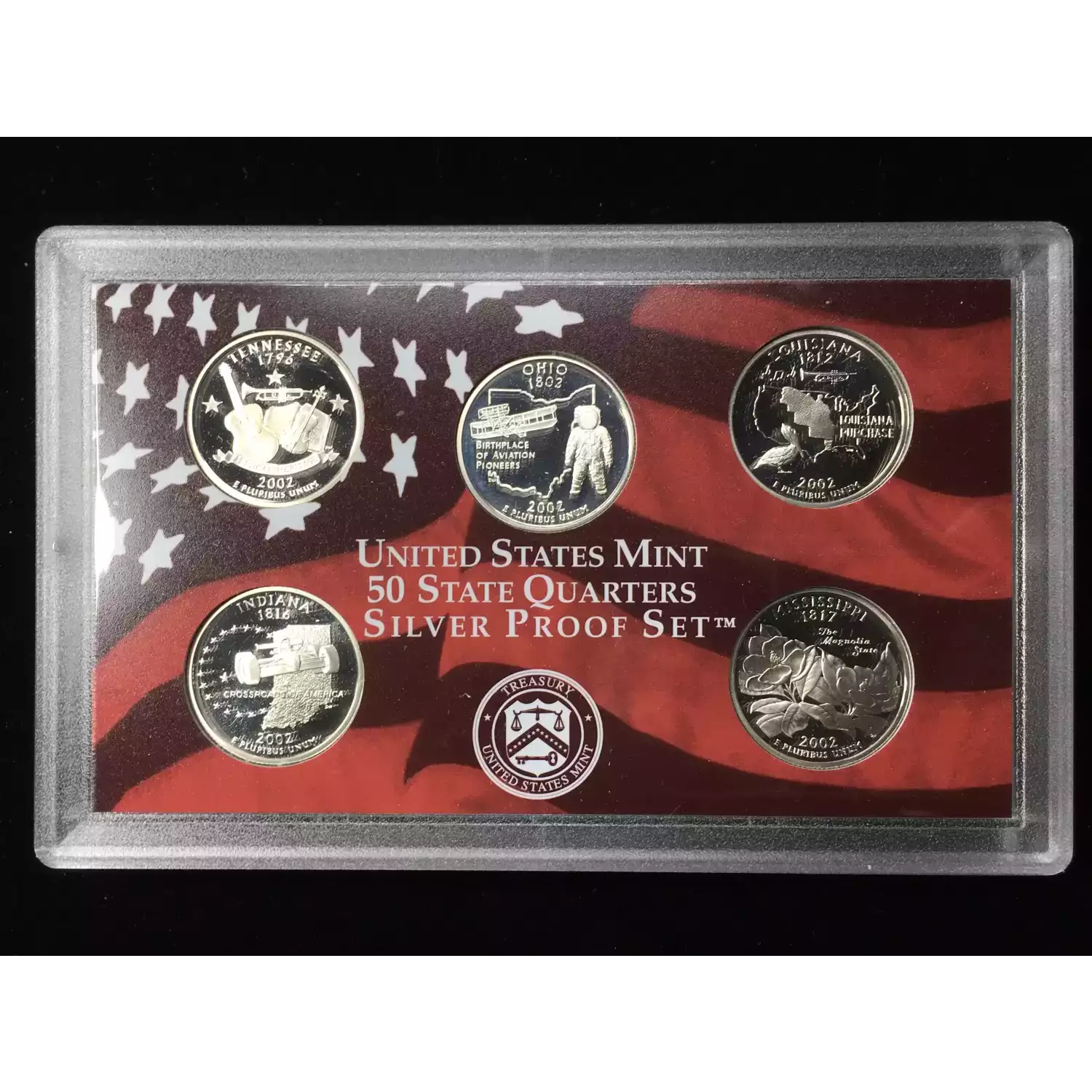 2002-S US Mint Silver Proof Set w OGP - Box & COA
