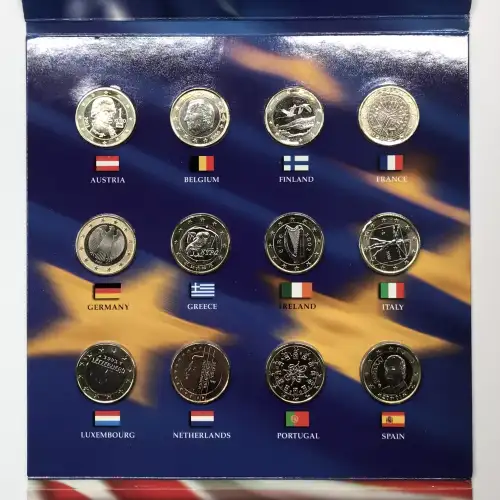 2002 The 50 State Quarters & Euro Coin Collection US Mint OGP (2)