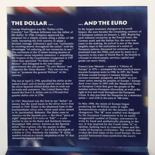 2002 The 50 State Quarters & Euro Coin Collection US Mint OGP (4)