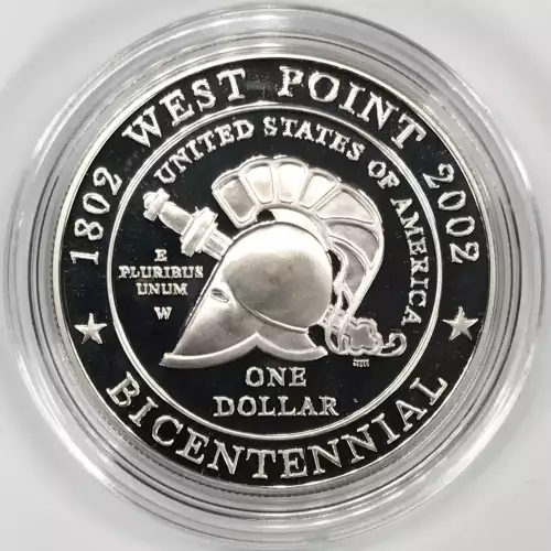 2002-W West Point Military Academy Proof Silver Dollar w US Mint OGP - Box & COA (4)