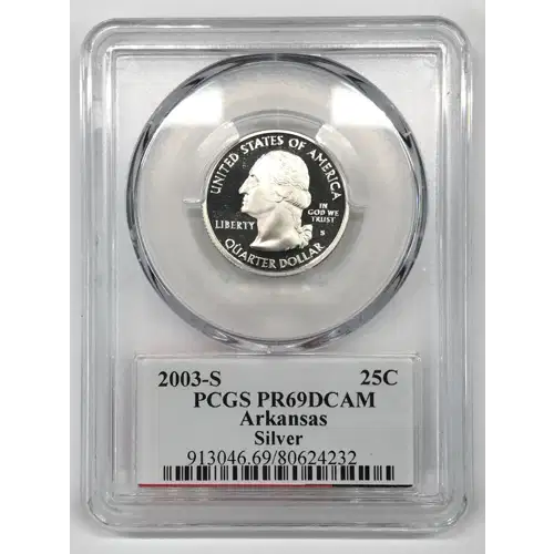 2003-S 25C Arkansas Silver, DCAM