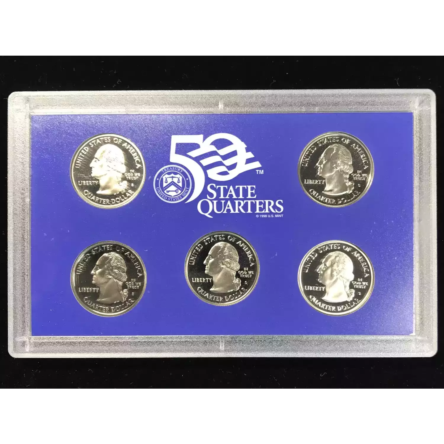 2003-S Clad State Quarters Proof Set w US Mint OGP - Box & COA (2)