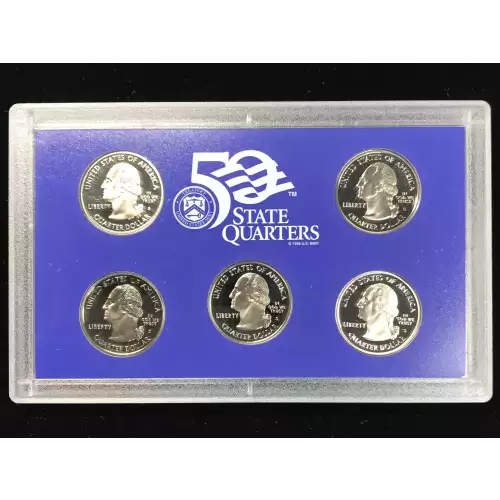 2003-S Clad State Quarters Proof Set w US Mint OGP - Box & COA (2)