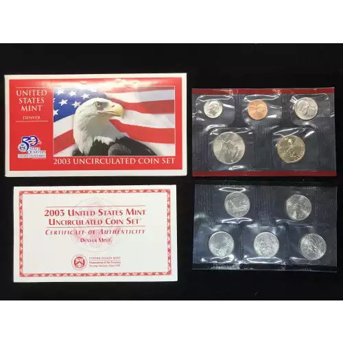 2003 US Mint Uncirculated Coin Set - P & D (11)