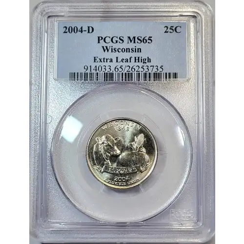 2004-D 25C Wisconsin Extra Leaf High (5)