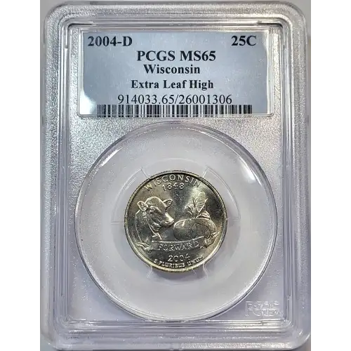 2004-D 25C Wisconsin Extra Leaf High (5)