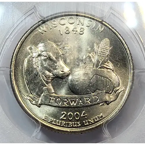 2004-D 25C Wisconsin Extra Leaf Low