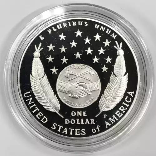 2004-P Lewis & Clark Bicentennial Proof Silver Dollar w US Mint OGP - Box & COA