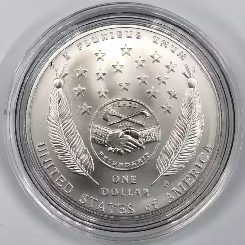 2004-P Lewis & Clark Bicentennial Uncirculated Silver Dollar w US Mint Box & COA