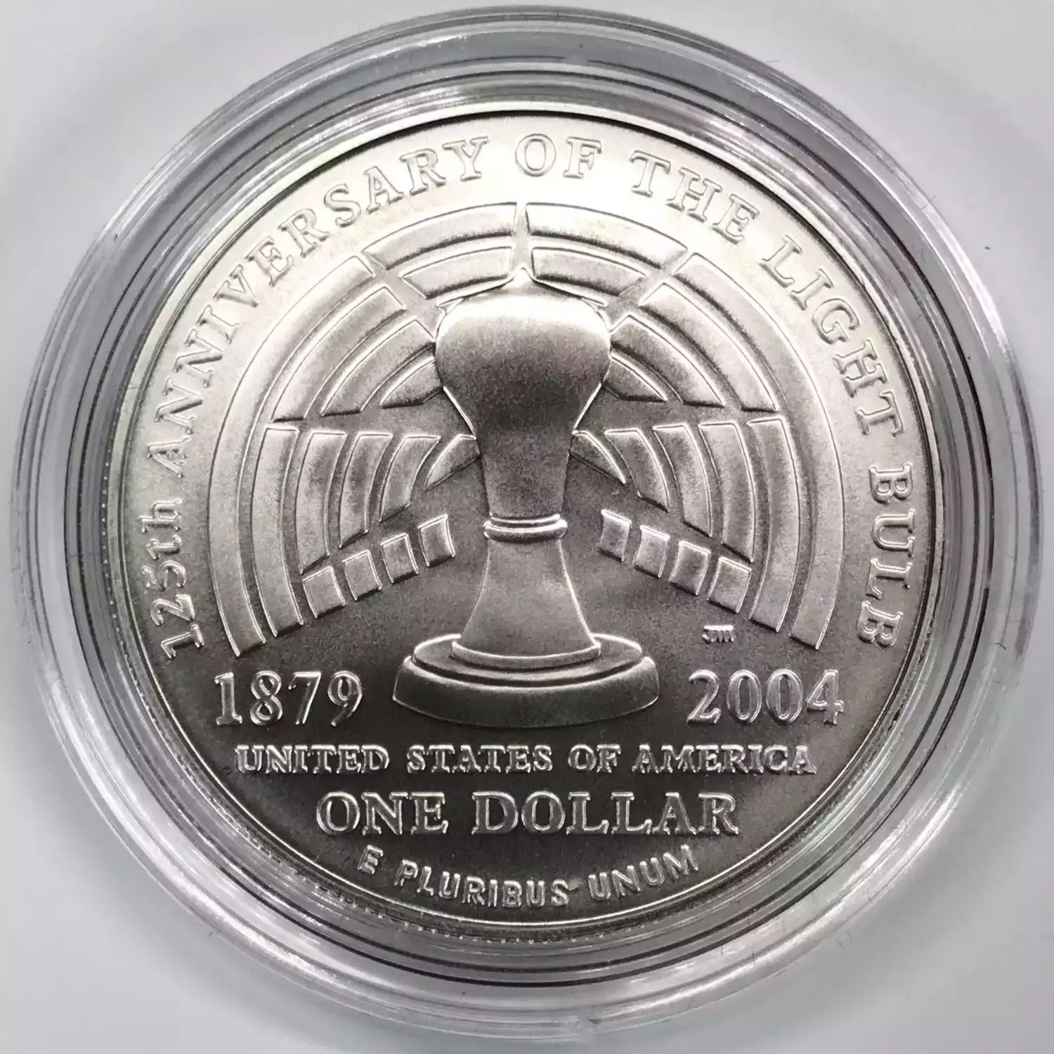 2004-P Thomas Alva Edison Uncirculated Silver Dollar w US Mint OGP - Box & COA (4)