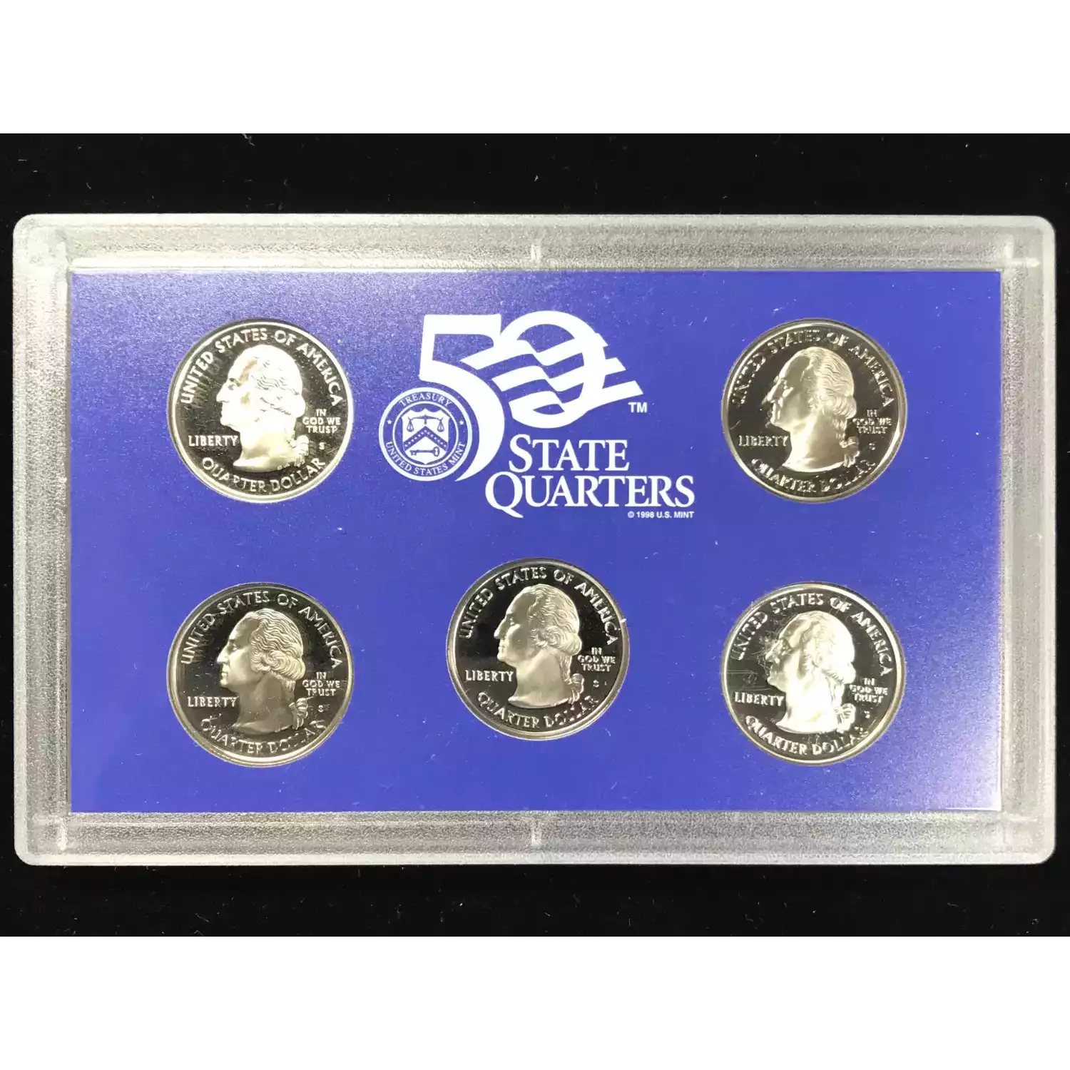 2004-S Clad State Quarters Proof Set w US Mint OGP - Box & COA (3)