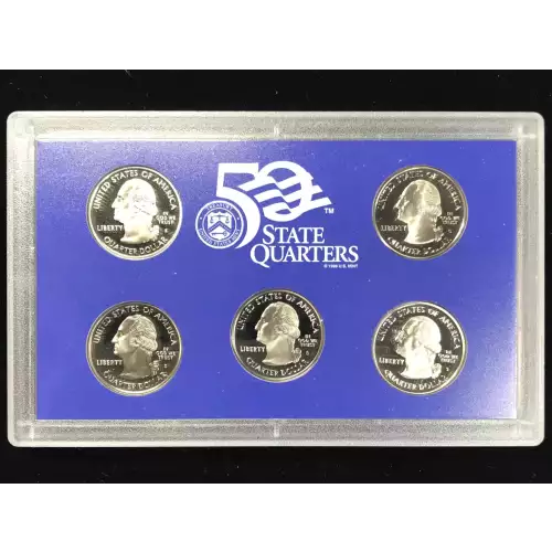 2004-S Clad State Quarters Proof Set w US Mint OGP - Box & COA (3)