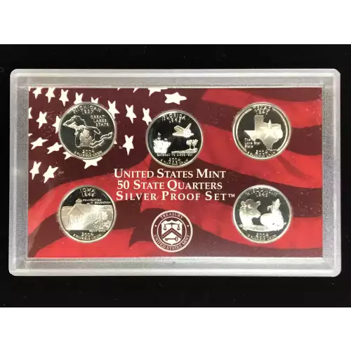 2004-S Silver Quarters Proof Set w US Mint OGP - Box & COA (3)