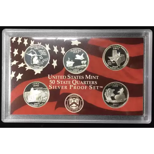 2004-S US Mint Silver Proof Set w OGP - Box & COA