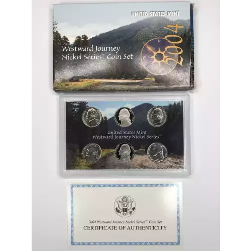 2004 Westward Journey Nickel Series Set - 6-Coin PDS UNC & Proof w US Mint OGP