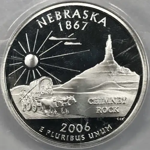 2006-S State Quarter ANACS PR-69 DCAM Nebraska Silver - Old Pueblo