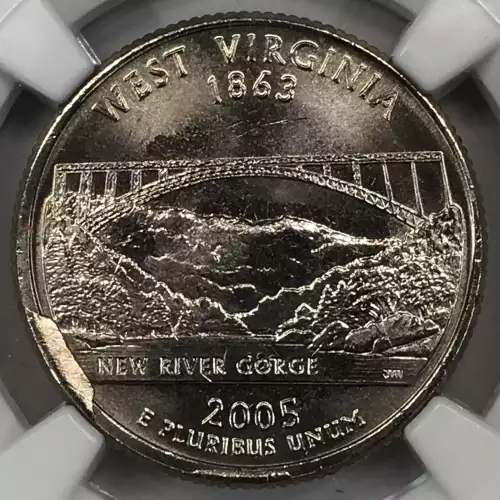2005 P WEST OBV DIE BREAK @4:00 & TWO REV DIE BREAKS @6:00&8:00  (5)