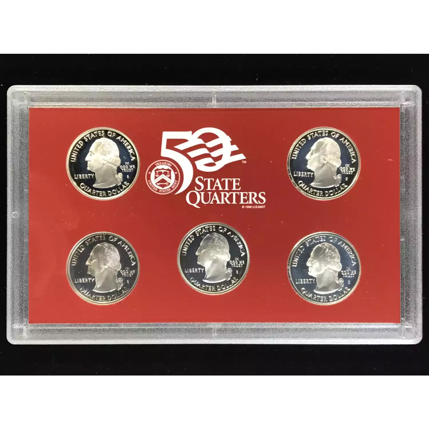 2005-S Silver Quarters Proof Set w US Mint OGP - Box & COA (3)