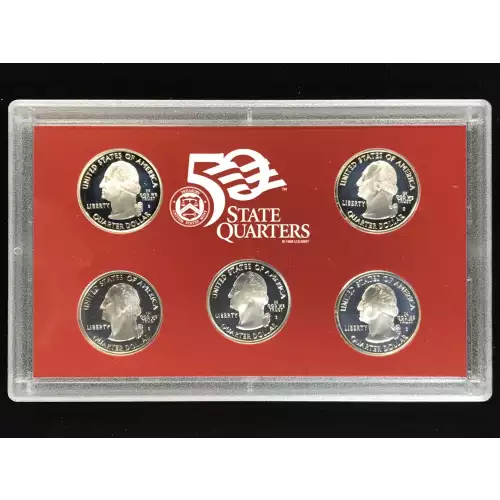 2005-S Silver Quarters Proof Set w US Mint OGP - Box & COA