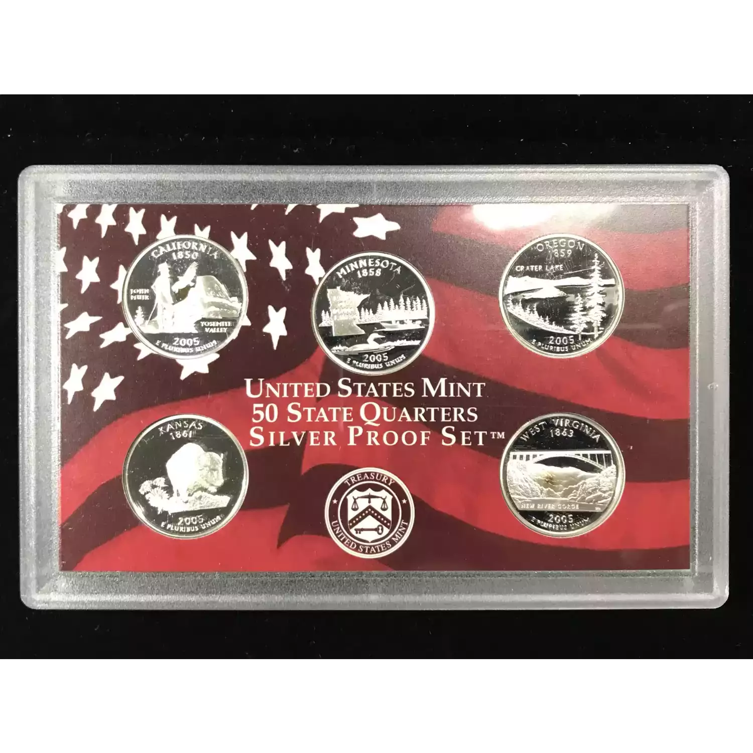 2005-S US Mint Silver Proof Set w OGP - Box & COA