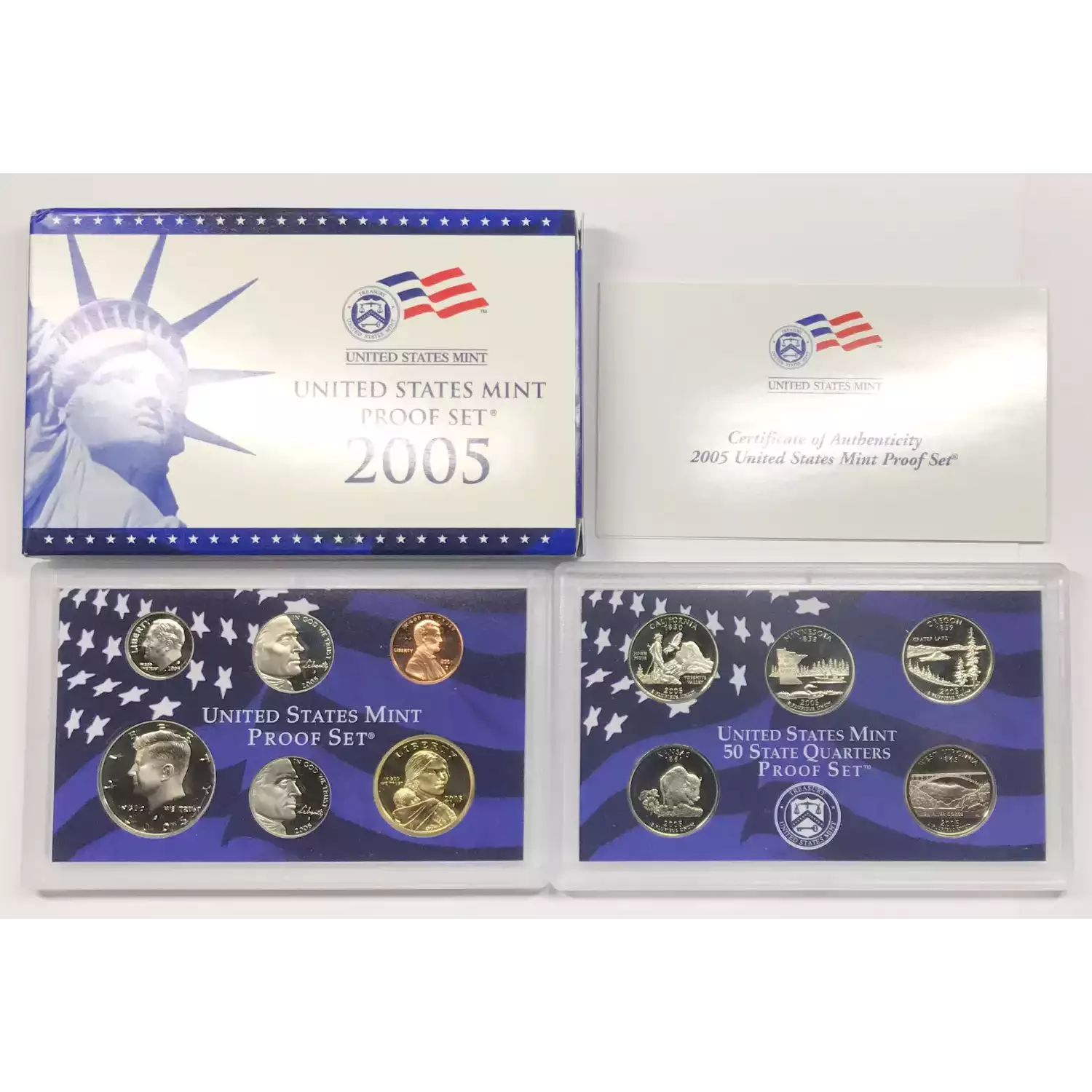 2005 US Mint Proof Set w OGP - Box & COA