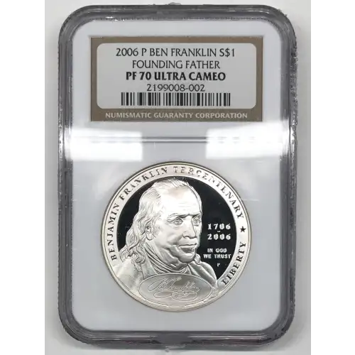 2006 BENJAMIN FRANKLIN FOUNDING FATHER ULTRA CAMEO