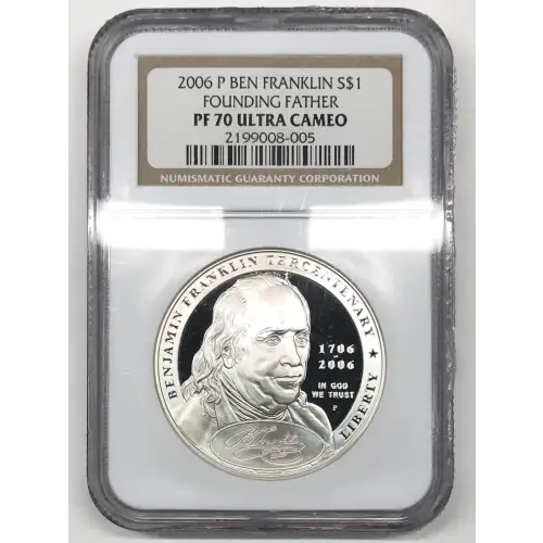2006 BENJAMIN FRANKLIN FOUNDING FATHER ULTRA CAMEO