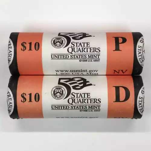 2006 Nevada State Quarter US Mint P & D Roll Set