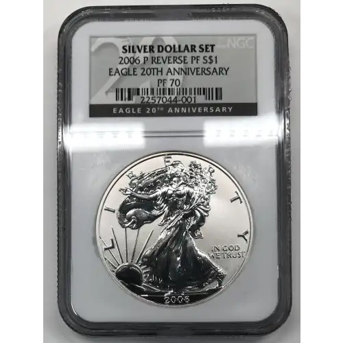 2006 P 20TH ANNIVERSARY SILVER DOLLAR SET OFFICIAL US MINT SET