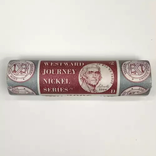 2006 Return to Monticello Westward Journey Nickel US Mint Denver (D) Roll (3)