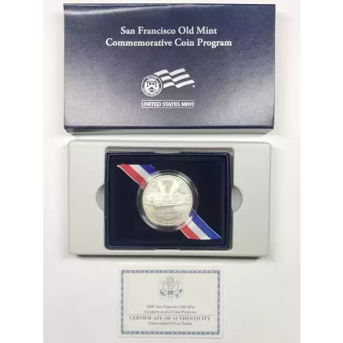 2006-S San Francisco Old Mint Uncirculated Silver Dollar w US Mint OGP Box & COA (5)