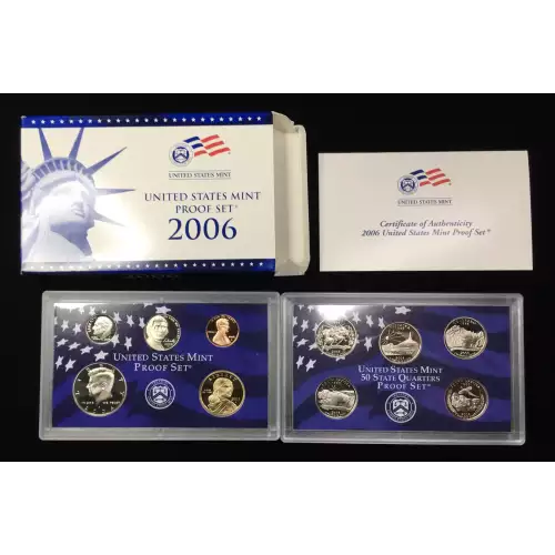 2006 US Mint Proof Set w OGP - Box & COA