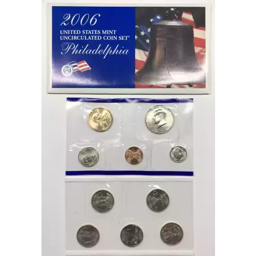 2006 US Mint Uncirculated Coin Set - P & D - SMS Satin Finish (6)