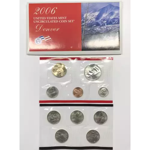 2006 US Mint Uncirculated Coin Set - P & D - SMS Satin Finish (5)