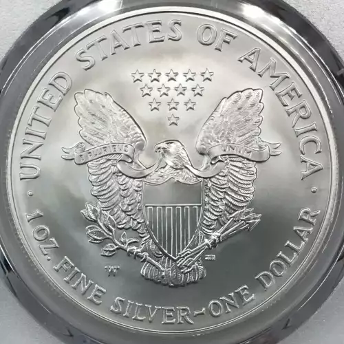 2006-W $1 Burnished Silver Eagle Mercanti Signature