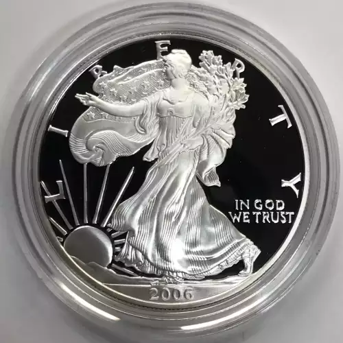 2006-W Proof Silver Eagle w OGP - Box & COA