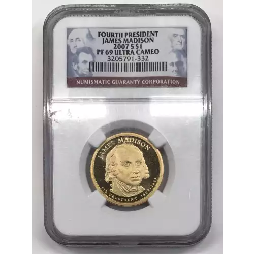 2007 JAMES MADISON FOURTH PRESIDENT ULTRA CAMEO