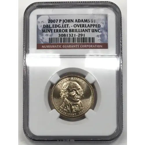 2007 P DBL.EDG.LET. - OVERLAPPED MINT ERROR (2)