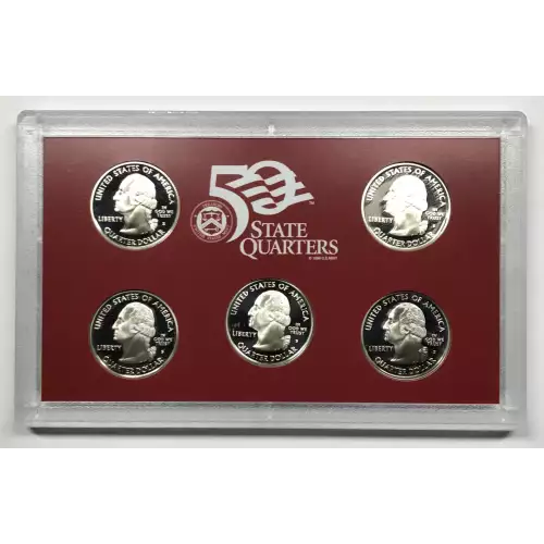 2007-S Silver Quarters Proof Set w US Mint OGP - Box & COA