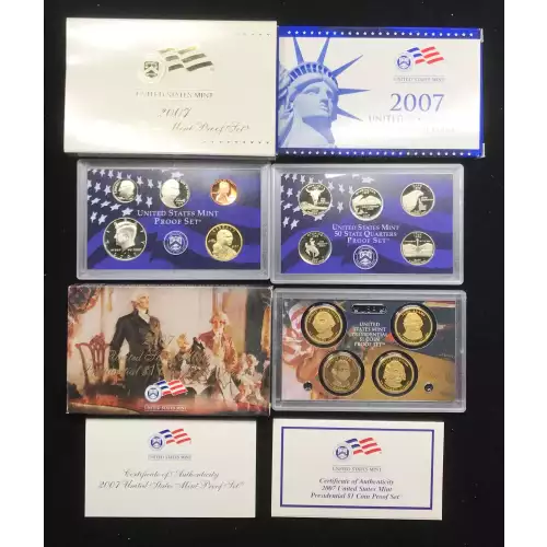 2007 US Mint Proof Set w OGP - Box & COA