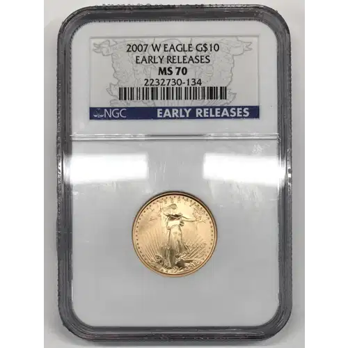 2007 W BURNISHED GOLD EAGLE
