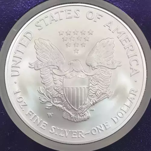 2007-W Burnished Silver Eagle NGC MS-70 - TraderBea Label & Core (3)