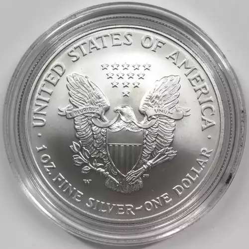 2007-W Burnished Uncirculated Silver Eagle w OGP - Box & COA