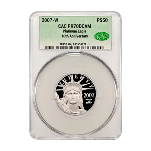 2007-W Platinum Eagle P$50 DCAM (Proof) (2)